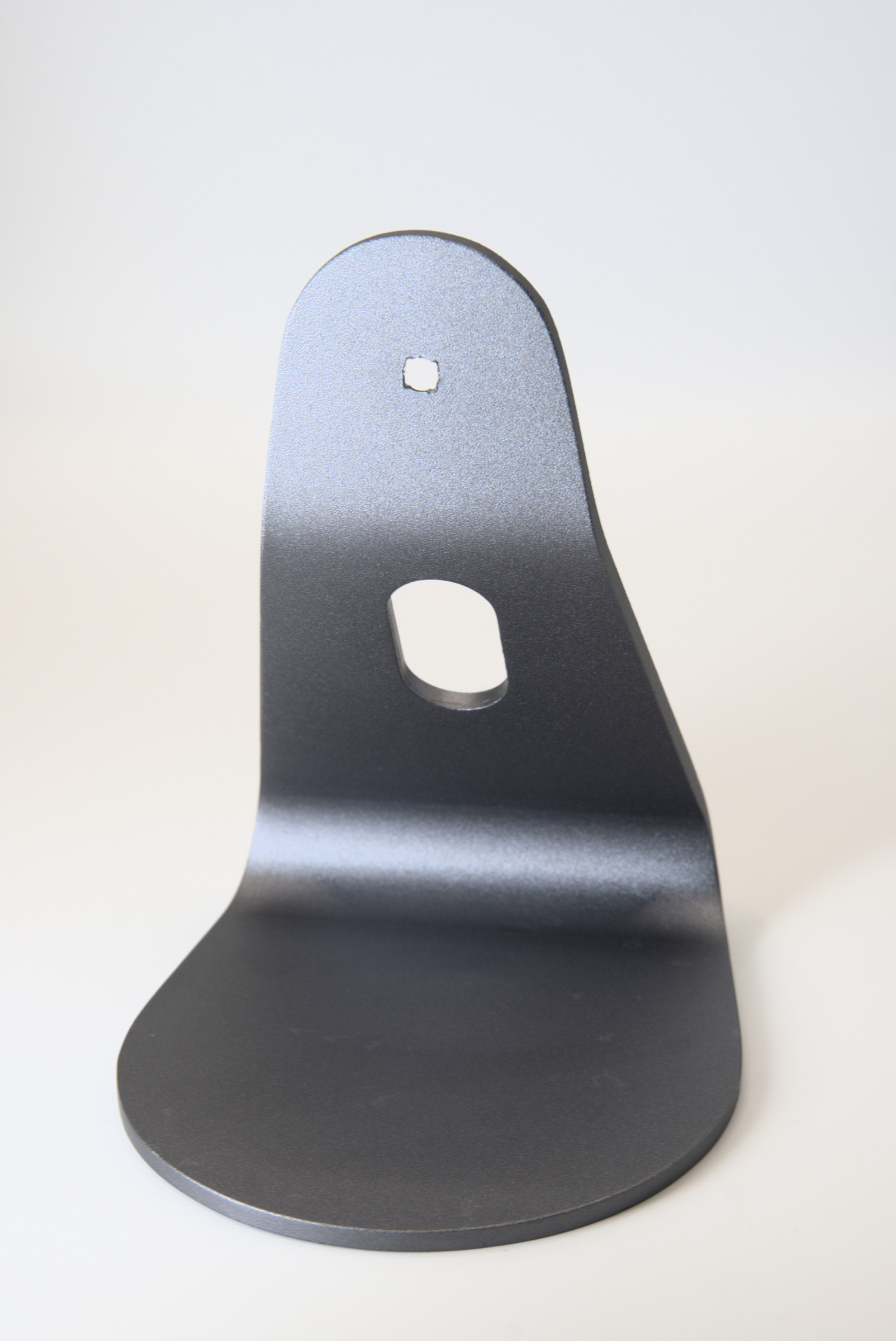 Dark Gray Bent Support with Two Openings / 深灰色双孔弯折支架,正面外观